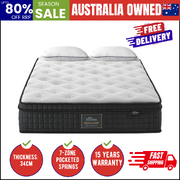 Queen Mattress Cool Gel Foam Pocket Spring 34CM with Pillows