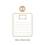 King Single Mattress 22CM Cool Gel Foam Bonnell Spring with Pillow