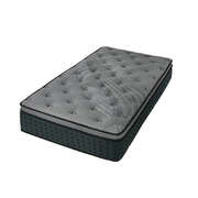 King Single Mattress Euro Top Pocket Spring 34cm | EXTG