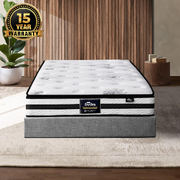 King Single Mattress Breathable Luxury Bed Bonnell Spring Foam Medium 22cm