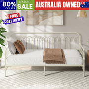 Metal Daybed Frame Single Steel Slat Sofa Bed | EXTG