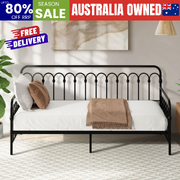 Metal Daybed Frame Single Sofa Bed Steel Slats | EXTG