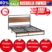 Metal Bed Frame King Size Beds Platform Wood
