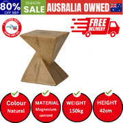 Side Table Terrazzo Concrete Wooden