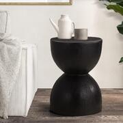 Side Table Concrete Outdoor Indoor Black
