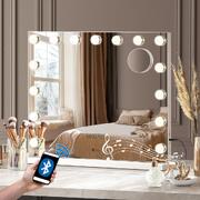 Bluetooth Hollywood Makeup Mirrors with LED Light 58x46cm Vanity Mirror