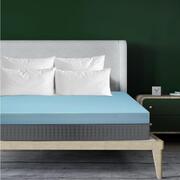 Memory Foam Mattress Topper Bed Cool Gel Bamboo Cover Underlay Double 8CM