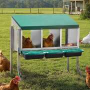 Chicken Nesting Box With Stand 80x51x78cm