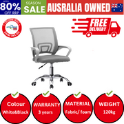 Office Gaming Chair Computer Mesh Chairs Executive Foam Seat White