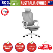 Mesh Office Chair Adjustable Lumbar Support White