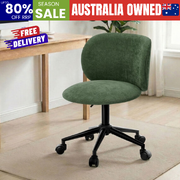 Office Chair Armless Mid Back Swivel Ergonomic Chair Green