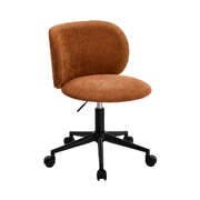 Office Chair Armless Mid Back Swivel Ergonomic Chair Orange