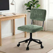 Green Armless Mid Back Office Chair Swivel | EXTG