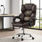 Massage Office Chair Recliner Brown double