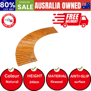 Garden Wooden Pathway 8ft Curved Roll-Out
