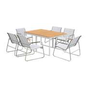 6-Seater Outdoor Dining Set with Patio Table and Chairs Furniture