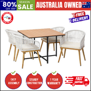 Outdoor Dining Set Table&Chairs 5 Pieces