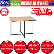 Outdoor Dining Table Furniture Lounge Patio Garden Setting Wood-Plastic