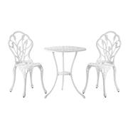 3 Piece Outdoor Furniture Setting Chairs Table Bistro Patio Dining Set