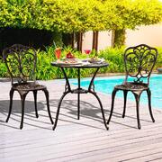 Bistro Furniture Setting 3 Piece Chairs Table Patio Indoor/Outdoor Set
