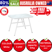 Outdoor Dining Table Furniture Patio Garden Indoor White Marble-style