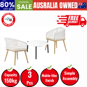 2 Seater Outdoor Patio Setting 70cm Table