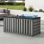 Outdoor Storage Box 490L Foldable Garden Container Grey