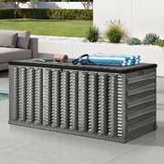 Outdoor Storage Box 680L Foldable Garden Container Grey