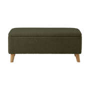 Storage Ottoman Blanket Box Chest Toy Foot Stool Bench Seat Sherpa Green