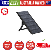 Alopet Dog Pet Ramp Adjustable Height Dogs Stairs Bed Sofa Car Foldable 90cm