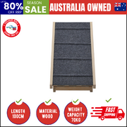 Dog Pet Ramp Adjustable Height Stairs Bed Sofa Car Foldable 100cm