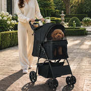 Pet Stroller Foldable Pram 44x65x100cm