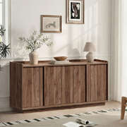Walnut 160cm Sideboard Storage 160x39x73cm