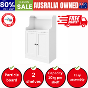 Buffet Sideboard Cupboard 2 Doors Hallway Table White
