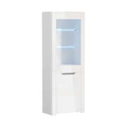LED Display Cabinet Sideboard High Gloss White | EXTG