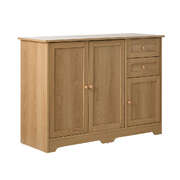 Buffet Sideboard Storage Cabinet Hallway Cupboard Natural Wood Finish