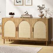 Rattan Sideboard Storage Cabinet 3 Door | EXTG