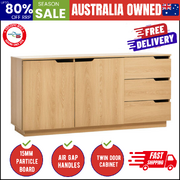 Buffet Sideboard Storage Cabinet 3 Drawers Cupboard