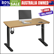 Sit-Stand Desk Height Adjustable Desk Black&Oak