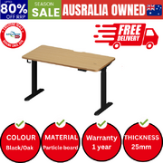 Standing Desk Wireless Charging Dual Motor 140CM Black&Oak