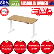 Standing Desk Wireless Charging Dual Motor 140CM White&Oak