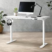 LiftMate Single Motor Electric Standing Desk White