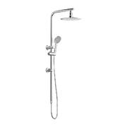 10" Rain Shower Head Set Round 3-Mode Handheld Shower Rail Set Chrome