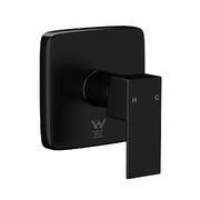 Shower Mixer Tap Bathroom Wall Tapware Brass Tapware Square Black