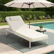 Sun Lounge Outdoor Patio Furniture Setting Beige