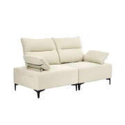 2 Seater Love Seat Couch Sofa Lounge Side Pocket Armrest