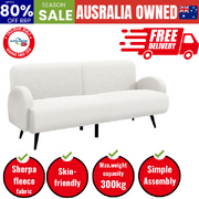 Sherpa Sofa Luxury 3 Seater Fleece White