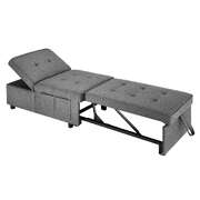 4 in 1 Convertible Sofa Bed Ottoman Couch Lounge Linen