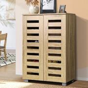 20 Pairs Wooden Shoe Cabinet Shoe Rack Footwear Storage
