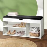 Shoe Cabinet Bench Shoe Storage Rack PU Padded Seat Organiser Shelf